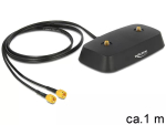 DeLOCK 88739 antennialus, 2x SMA, 1 m kaabel, must