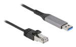 V&otilde;rgukaabel DELOCK 60756, USB A -> RJ-45, 2 m, 10/100/1000Base-T(X), antratsiit/must