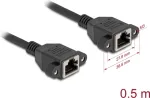 V&otilde;rgukaabel DeLOCK 90783 Must 0,5m Cat6a S/FTP RJ-45