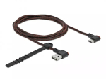 USB-kaabel Type-A-pistik USB USB-C isasele nurga all vasak/parem 1,5 m DeLOCK 85282