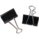 WEDO klambrid Foldback 25 mm 12-pakendis karbis must/h&otilde;bedane (6421425)