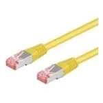 Wentronic Goobay CAT 6 paigalduskaabel, S/FTP (PiMF), kollane, 15 m - LSZH halogeenivaba, vask (68306)