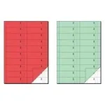 sigel Formularbuch Bonbuch, A4, 1000 Abrisse, Blue 2 x 50 Sheets (BO115)