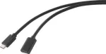 Renkforce USB-kaabel USB 3.2 Gen2x2 USB-C&trade; pistik, USB-C&trade; pesa 1,00 m must PVC-mantliga (RF-4755220)