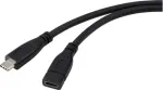 Renkforce USB-kaabel USB 3.2 Gen1 USB-C&reg; pistik, USB-C&reg; pesa 1,00 m Must RF-5720414 (RF-5720414)