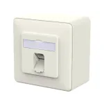 METZ CONNECT &uuml;henduspesa E-DAT C6A LSA++ 1 port AP puhasvalge
