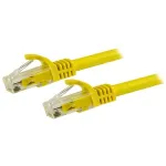 StarTech.com 7,5 m CAT6 Etherneti kaabel &ndash; kollane CAT 6 Gigabit Etherneti juhe &ndash; 250 MHz 100 W PoE RJ45 UTP v&otilde;rgu-/patch-kaabel, t&otilde;mbekindel, t&otilde;mbetugevdusega, individuaalselt testitud