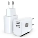 Techly IPW-USB-12W2A mobiilseadme laadija K&otilde;rvaklapid, Kaasaskantav k&otilde;lar, Akupank, Nutitelefon, Tahvelarvuti Valge Vahelduvvool Siseruumides