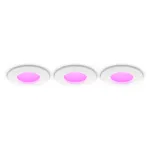 Philips Hue White & Color Ambiance Slim Recessed Light S x3 - White