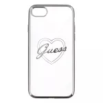 Guess Apple iPhone 7 / 8 Heart TPU Case Silver