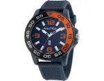Nautica meeste kvartskell kronograaf NAPFWS302 45 mm sinine sihverplaat silikoonrihm