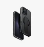 UNIQ Heldro Max MagClick laadimis&uuml;mbris iPhone 16 Pro Max 6.9 inch jaoks, must/vapour smoke