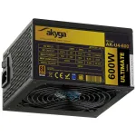 Akyga Ultimate AK-U4-600 ATX toiteplokk 600 W, 80 PLUS Bronze, aktiivne PFC, 120 mm ventilaator