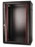 GETFORT CALI 19 inch 18U 600x450 seinale kinnitatav riiulikapp, must