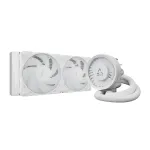 K&otilde;ik-&uuml;hes vedelik-CPU jahuti Arctic Liquid Freezer III Pro 240 A-RGB &mdash; 240 mm, 120 mm ventilaatorid, valge, LGA1700/AM4/AM5 &uuml;hilduv