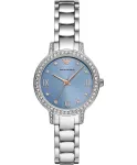 ARMANI Naiste AR11585 roostevabast terasest kvartskell 32mm h&otilde;bedase sihverplaadiga