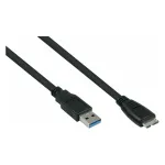 GoodConnections Alcasa USB 3.2 Gen 1 kaabel, USB-A Micro-B, 1,8 m, must