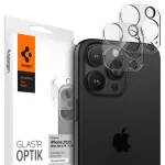 Spigen Optik TR Kaameraobjektiivi kaitseklaas 2-pakk iPhone 14 Pro/Pro Max & 15 Pro/Pro Max jaoks - Kristallselge