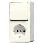 JUNG 676A Schuko pistikupesa t&uuml;&uuml;p F elevandiluu
