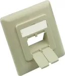 GoodConnections keskplaat 50x50mm koos kattaraamiga 80x80mm v&otilde;rgupesadele, p&auml;rlvalge RAL1013 (GC-N0154)