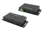 EXSYS EX-1240HMVS t&ouml;&ouml;stuslik 4-pordiline USB 3.2 Gen 2 jaotur, DIN-liinile kinnitatav, metall
