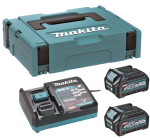 Makita 191J81-6 XGT 40 V max akukomplekt, 2 &times; BL4025 2,5 Ah, DC40RA, MAKPAC