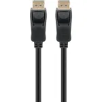 Kaabel DisplayPort 1.4 Pistmik > DisplayPort Pistmik (must, 2 meetrit, 8K)