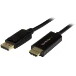 StarTech.com DP2HDMM2MB DisplayPort&ndash;HDMI muundurkaabel, 2 m (6 jalga), 4K, passiivne, M/M, must