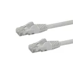 StarTech.com N6PATC10MWH 10 m CAT6 Etherneti &uuml;henduskaabel, kaitstud riiviga RJ45, UTP, 650 MHz, 100 W PoE, 24 AWG, painutuskaitse, valge