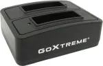 GoXtreme Dual Vision 4K akulaadimisjaam &ndash; kahepesaline laadija GoXtreme Vision 4K akudele, mudel 01492
