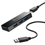 USB-hub j5create JUH340 4-port USB 3.0 must alumiinium