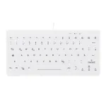 Contour Design Active Key Contour QuickClean Meditsiiniline klaviatuur IP68 Mini Juhtmega Valge DE C4112