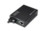 DIGITUS Meediakonverter, Singlemode, BiDi, WDM Gigabit Ethernet, Tx1310nm / Rx1550nm SC pesa, Kuni 20km