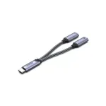 Audiodapter UNITEK M206A USB USB-C alumiiniumist must hall