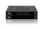 ICY DOCK flexiDOCK MB522SP-B - Korpus salvestusseadmetele - 2.5 (6,4 cm) - Must (MB522SP-B)
