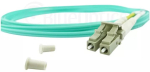 BlueOptics LC-SC mitmemoodiline OM3 Duplex valguskaabli &uuml;henduskaabel, LC-UPC/SC-UPC, 1 m, beež (Corning 055702K512000001M-iga &uuml;hilduv)