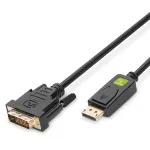 Techly Monitor Displayport to DVI kaabel 3 m ICOC DSP-C-030, 3 m, DVI-D, DisplayPort, isane, isane, 1920 x 1080 (HD 1080)