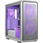 PC Midi Tower Cooler Master MasterFrame 600 Mesh Silver &mdash; toetab ATX/EATX, ees 2&times;200mm, 2.5-tollised/3.5-tollised kettad