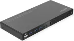 ROLINE KVM-l&uuml;liti 4-suunaline USB+ HDMI 4K60+ 3x USB heli - KVM-l&uuml;liti - 3 pordiga (14.01.3428)