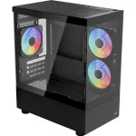 Micro/Mini-ITX arvutikorpus AEROCOOL Geh Viewport Mini-G-BK-v4 ARGB must