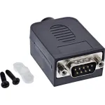 InLine 92501J juhtme&uuml;hendus Klemmliist / D-Sub 9 Must
