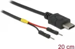 DeLOCK 85419 USB Type-C toitekaabel 2x &uuml;ksikule pistikupesa harule, 20 cm