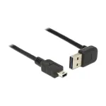 USB-kaabel DeLOCK 2 m USB 2.0-A &ndash; Mini-USB B Must 83544