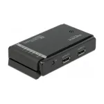 DELOCK DisplayPort 1.4 l&uuml;liti 2 x 2 DisplayPort sisse 1 x 2 DisplayPort v&auml;lja 8K