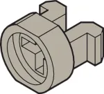 Kinnitusklamber SCHROFF multipacPRO 21100-464 pol&uuml;amiidist hall, 1 tk