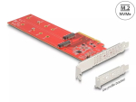 DeLOCK PCI Express x8 kaart kahele sisemisele NVMe M.2 Key M 110 mm bifurkatsiooniga madalprofiil