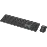 Logitech Signature &otilde;huke Combo MK950 - klaviatuuri ja hiire komplekt - 100% - t&auml;issuuruses - juhtmevaba - Bluetooth 5.1 LE - AZERTY - prantsuse - grafiit (920-012485)