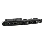 ALLNET 4-Port Gigabit LT-PoE 90W Unmanaged Switch with 19 inch 1HE Patch Panel