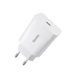 Baseus Speed Mini Quick Charger, USB-C, PD, 3A, 20W (Valge)