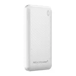 RealPower PB-10000 Plus Power Bank 10000 mAh 20W 2x USB-A USB-C Valge